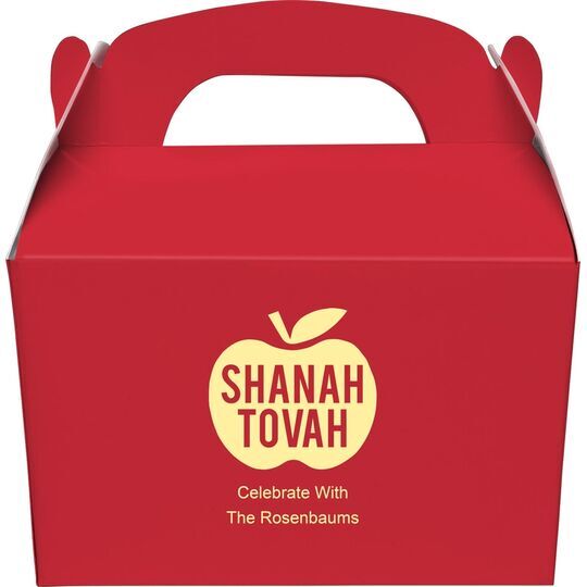 Shanah Tovah Apple Gable Favor Boxes